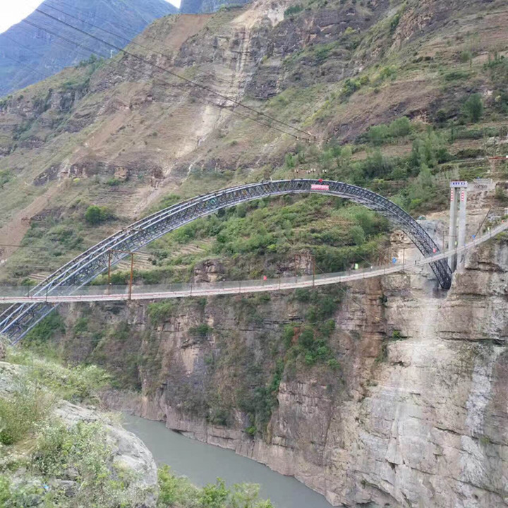 四川布拖冯家坪金沙江溜索改桥(图1)