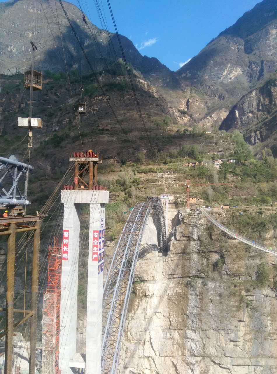 四川布拖冯家坪金沙江溜索改桥(图3)