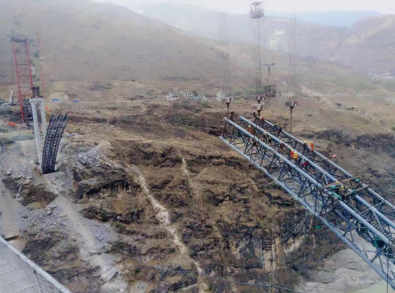 四川布拖冯家坪金沙江溜索改桥(图2)